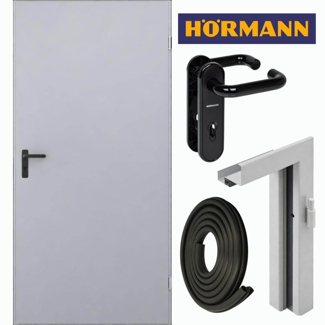 Drzwi Techniczne Szare Hormann ZK ISO 80cm 800 x 2000 RAL7035 > Hormann